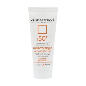 فلوئید ضد آفتاب بی رنگ آنتی آکنه درماتیپیک مناسب پوست چرب