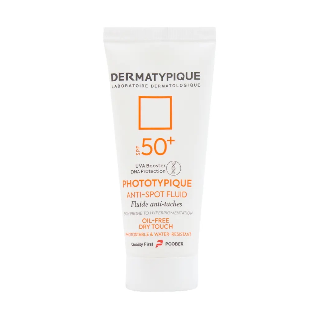 فلوئید ضد آفتاب ضد لک و روشن کننده SPF50 درماتیپیک 40 میلی لیتر