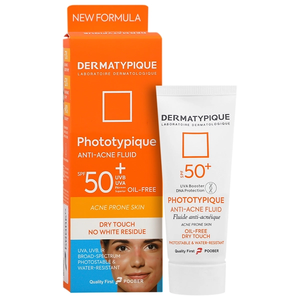 فلویید ضد آفتاب پوست چرب و دارای جوش SPF50+ درماتیپیک 50 میلی لیتر