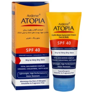 کرم ضد آفتاب رطوبت رسان  SPF40 آتوپیا آردن