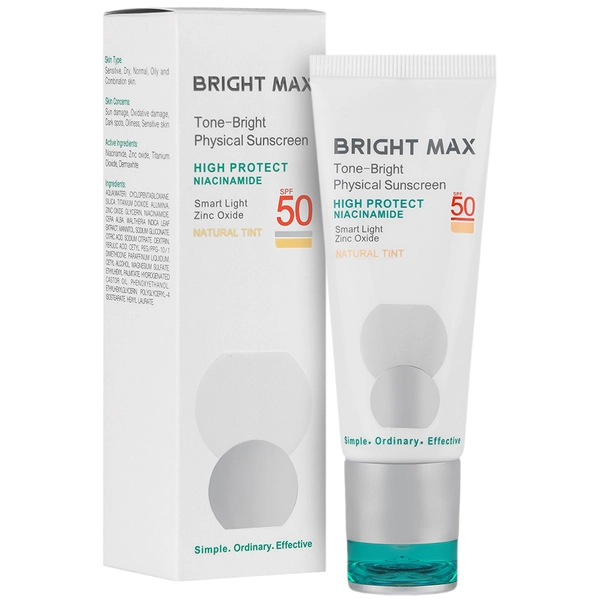 ضد آفتاب فیزیکال تن برایت SPF50 برایت مکس - تصویر 5