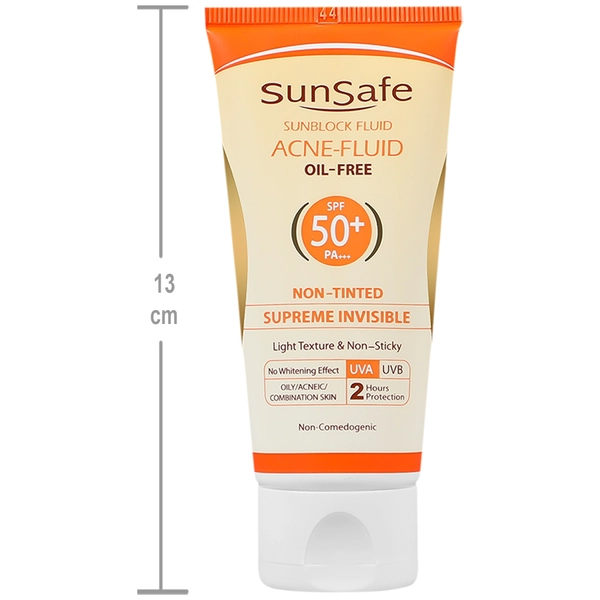 فلوئید ضد آفتاب فاقد چربی SPF50 سان سیف 50 میلی لیتر - تصویر 3