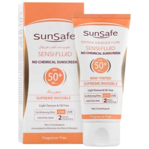 فلوئید ضد آفتاب SPF50+ فیزیکال سان سیف 50 میلی لیتر