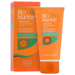 کرم ضد آفتاب فاقد چربی بی رنگ SPF50 بایومارین